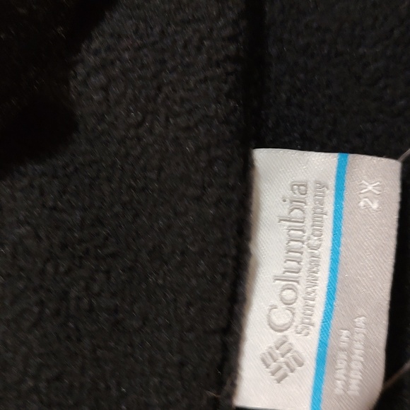 Women's Columbia Black Lightweight Fleece Jacket Size 2X - Picture 3 of 5